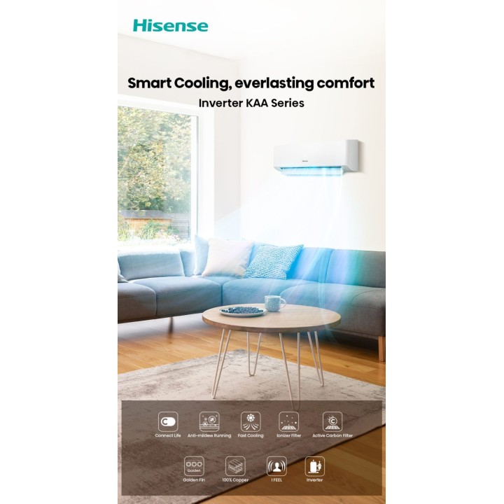 Hisense AS25E4KAA 2.5HP R32 Inverter Air Conditioner (E4 KAA)