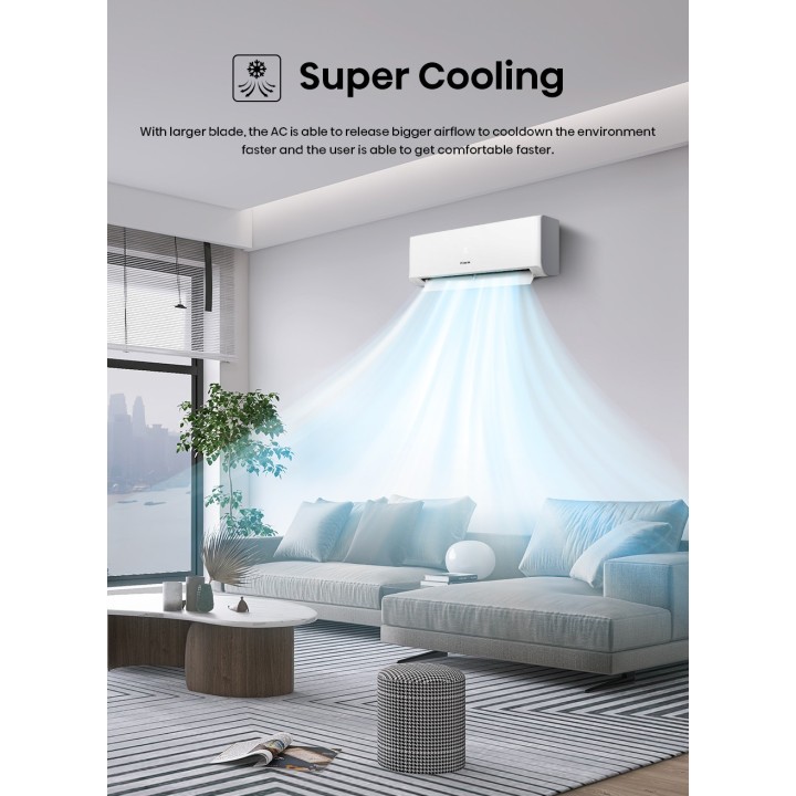 Hisense AS25E4KAA 2.5HP R32 Inverter Air Conditioner (E4 KAA)