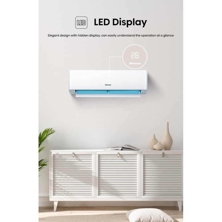 Hisense AS25E4KAA 2.5HP R32 Inverter Air Conditioner (E4 KAA)