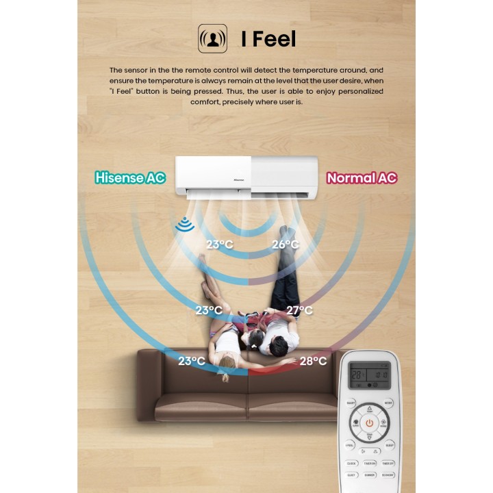 Hisense AS25E4KAA 2.5HP R32 Inverter Air Conditioner (E4 KAA)