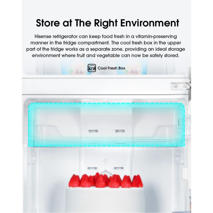 Hisense 320L INVERTER RT328N4ABN 2-Door Refrigerator