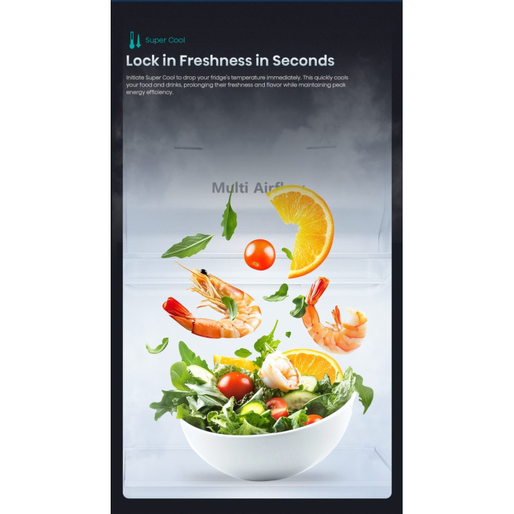 Hisense 510L INVERTER RS588N4ABNIV Side by Side Refrigerator