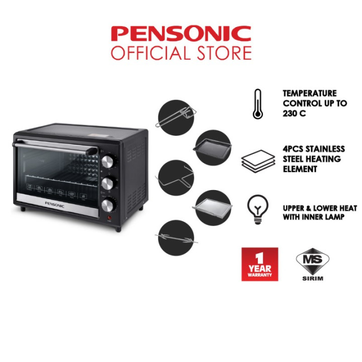 Pensonic Electric Oven 35L PEO-3511 1500W