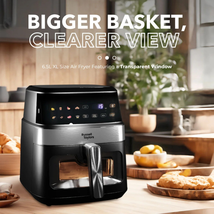 Russell Taylors Visible Window Digital Air Fryer (6.5L) Z7