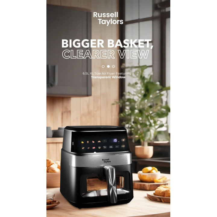 Russell Taylors Visible Window Digital Air Fryer (6.5L) Z7