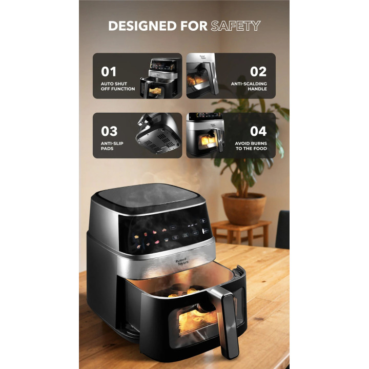 Russell Taylors Visible Window Digital Air Fryer (6.5L) Z7