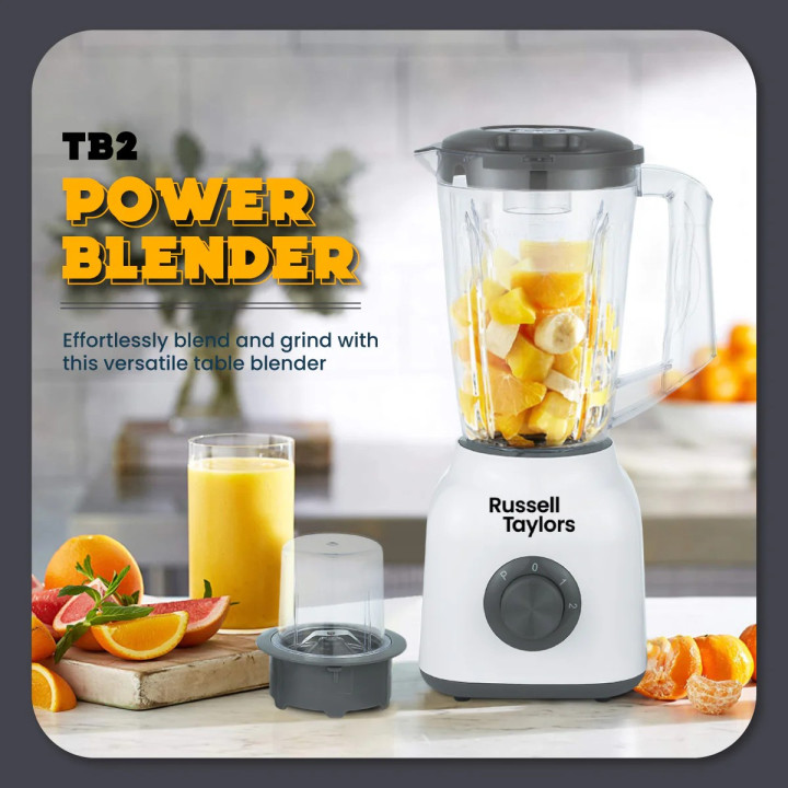 Russell Taylors TB2 1.5L Power Blender with Dry Mill