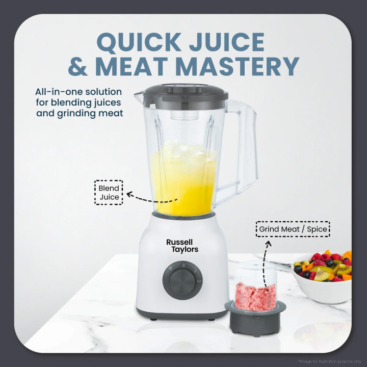 Russell Taylors TB2 1.5L Power Blender with Dry Mill