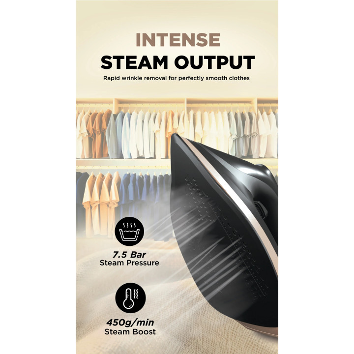 Russell Taylors Optisense SG1 PRO 3000W 1.5L Steam Generator Steam Iron