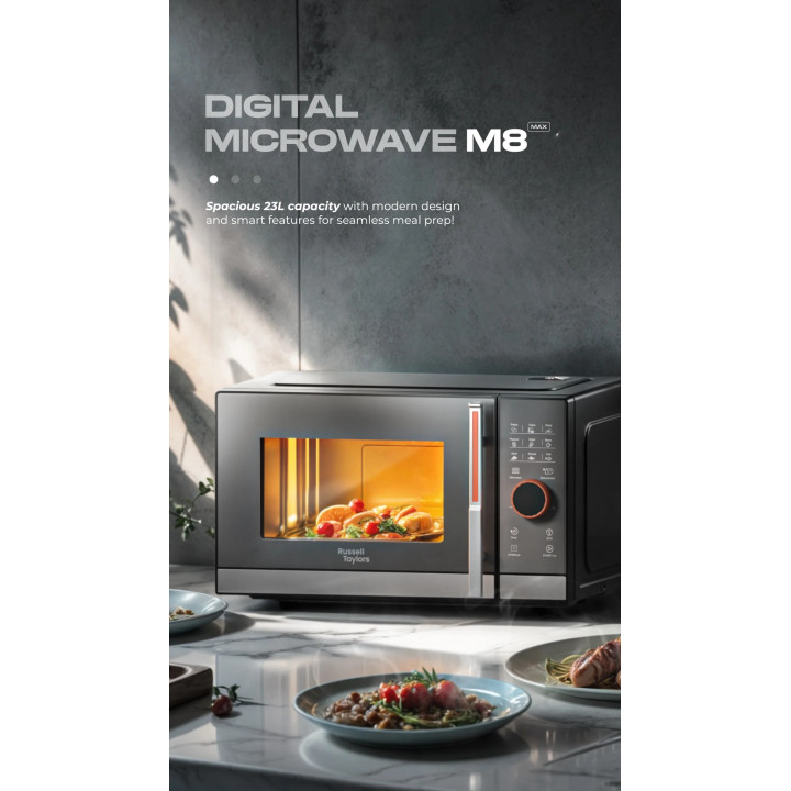 Russell Taylors Digital Microwave Oven 23L M8 800W