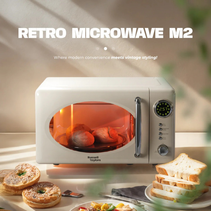 Russell Taylors Retro Microwave Oven 20L M2