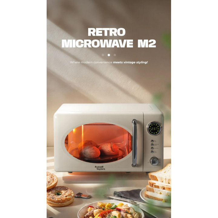 Russell Taylors Retro Microwave Oven 20L M2