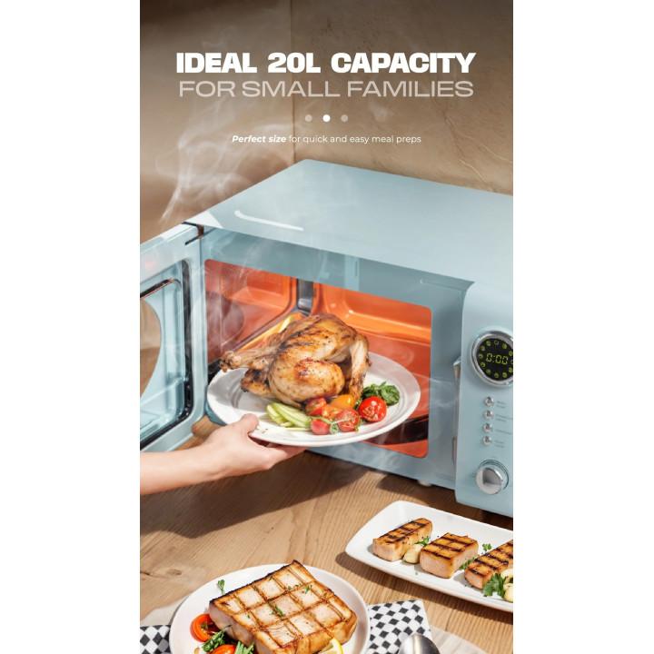Russell Taylors Retro Microwave Oven 20L M2