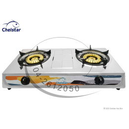 Chelstar J-3333K Double Burner Table Top Gas Stove