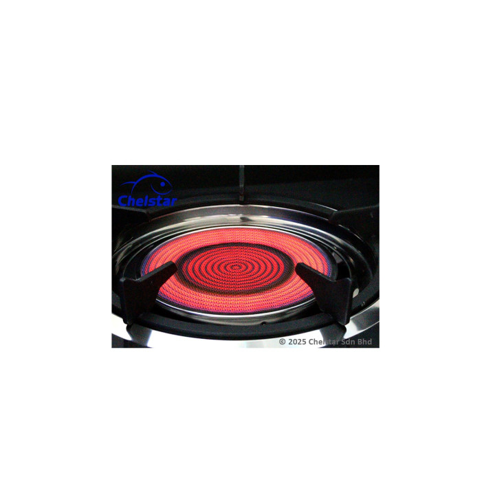 Chelstar Infrared Double Burner Gas Stove J-2222K
