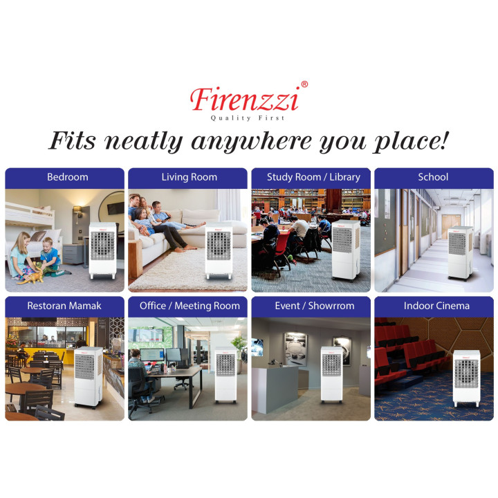Firenzzi FAC-1250 25L 120W Portable 2-in-1 Air Cooler