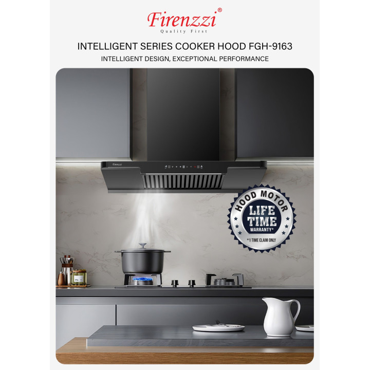 Firenzzi FCH-9163 Intelligent Series 2100 m3/hr Cooker Hood