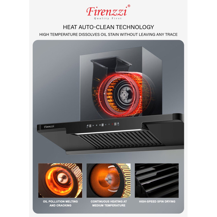 Firenzzi FCH-9163 Intelligent Series 2100 m3/hr Cooker Hood