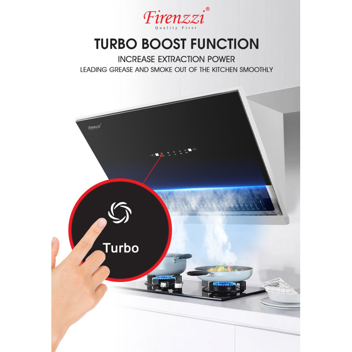 FIRENZZI FCH-9788 90CM 1690m³/hr Touch Control Intelligent Series Designer Hood