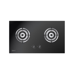 Firenzzi FGH-2129 5.0kW Double Burner Tempered Glass Gas Hob