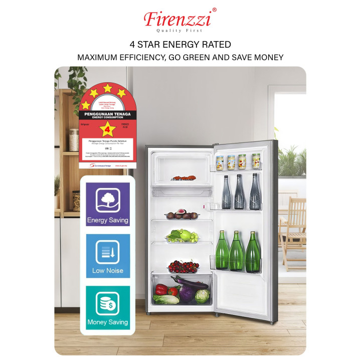 Firenzzi 189L Single Door Refrigerator FR-189