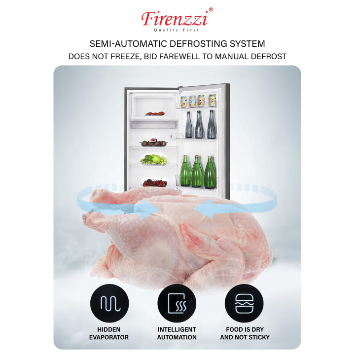 Firenzzi 189L Single Door Refrigerator FR-189