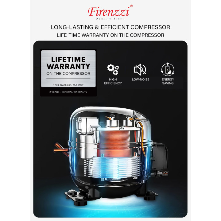 Firenzzi 189L Single Door Refrigerator FR-189