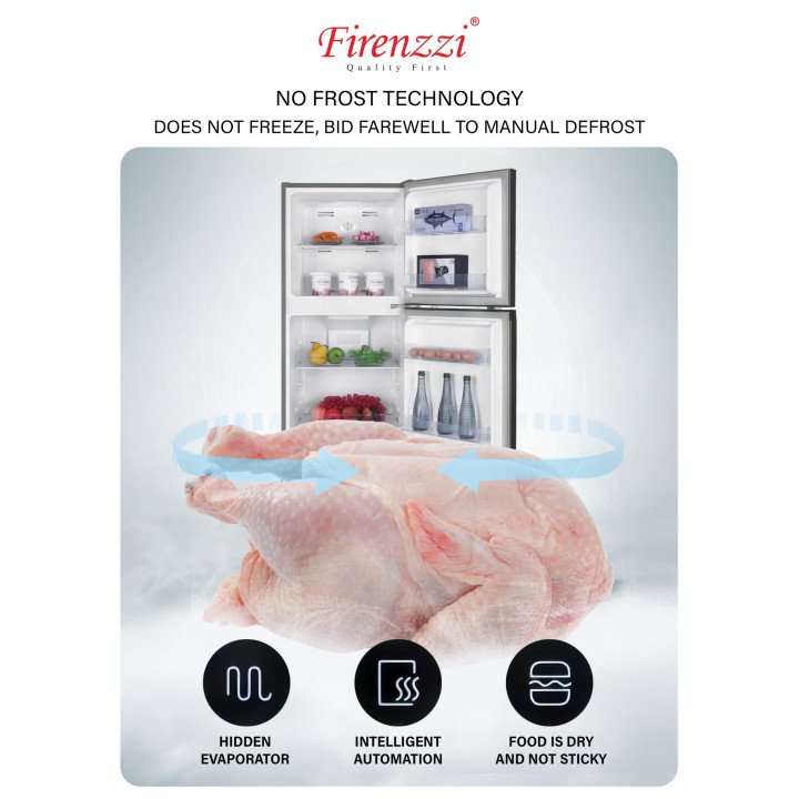 Firenzzi 259L Inverter No-Frost Two Door Refrigerator FR-259