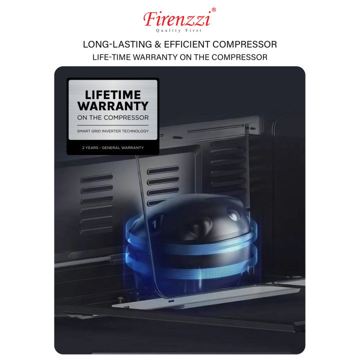 Firenzzi 259L Inverter No-Frost Two Door Refrigerator FR-259
