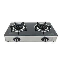 Firenzzi FS-126 2-Burner Tabletop Tempered Glass Gas Stove