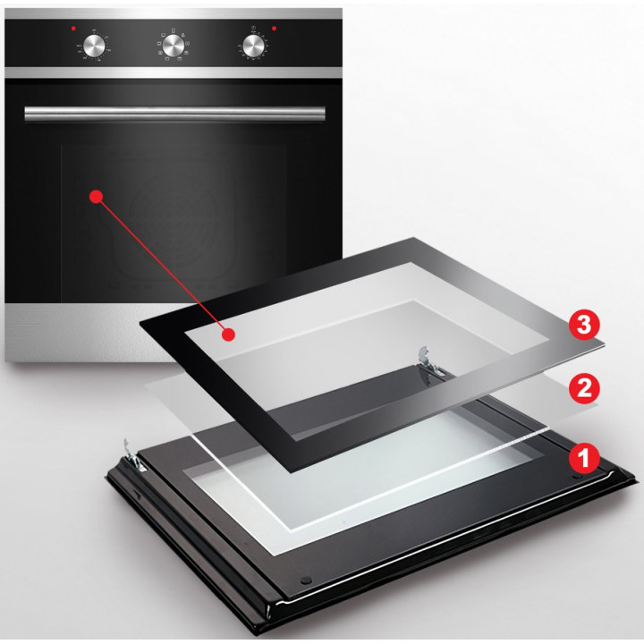 Firenzzi FBO-6010-XP 65L Built-in Oven with 8 Cooking Functions