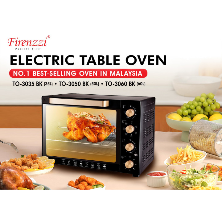 Firenzzi TO-3050 BK 50L Tabletop Oven| Macro Store