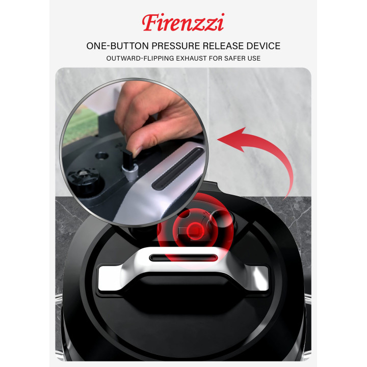 Firenzzi FPC-816 8L 1300W Digital Pressure Cooker| Macro Store