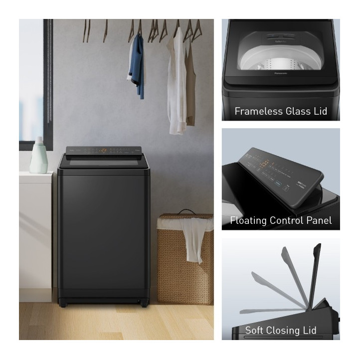 Panasonic 13.5kg NA-FD135X3BT Top Load Washing Machine| Macro Store