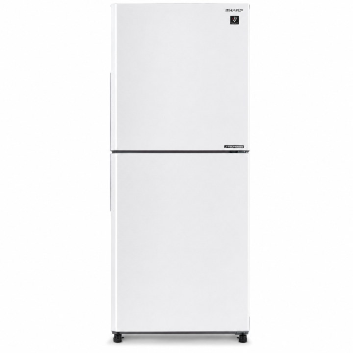 Sharp SJ4122MWH 410L J-Tech Inverter 2-Door Refrigerator (White)| Macro Store