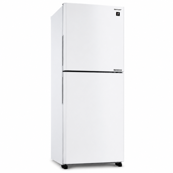 Sharp SJ4122MWH 410L J-Tech Inverter 2-Door Refrigerator (White)| Macro Store