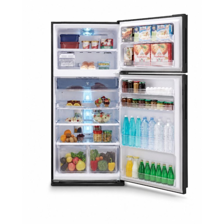 Sharp SJP735MBK 700L i-Kagami 2-Door Refrigerator with J-Tech Inverter| Macro Store