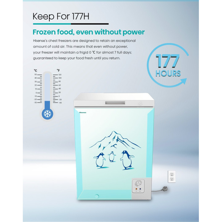 Hisense FC206DAW 178L Chest Freezer| Macro Store