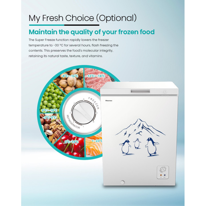 Hisense FC206DAW 178L Chest Freezer| Macro Store