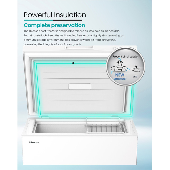 Hisense FC206DAW 178L Chest Freezer| Macro Store