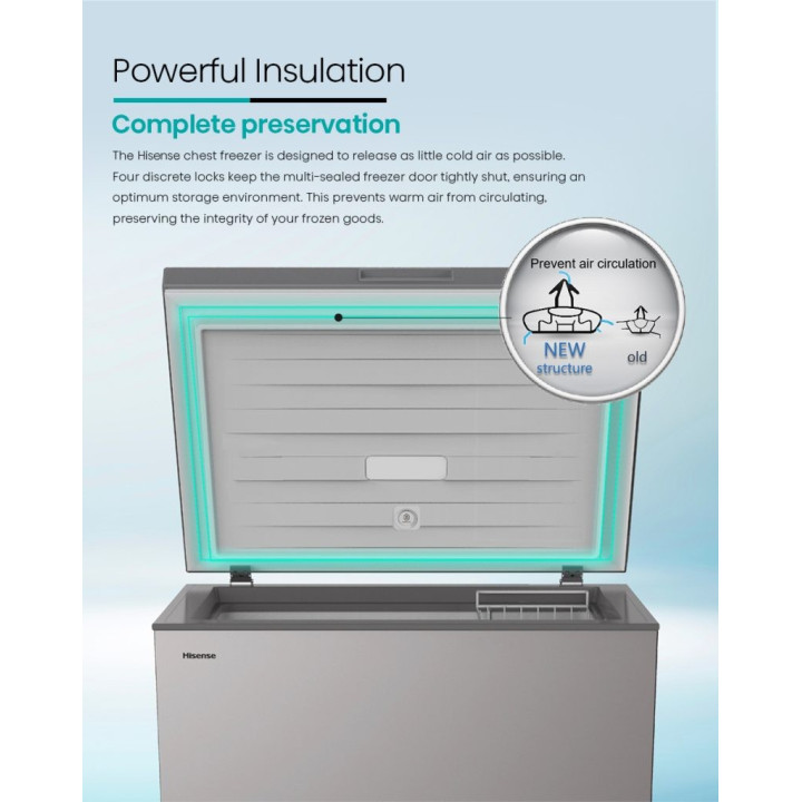 Hisense FC260LAC 248L Chest Freezer| Macro Store