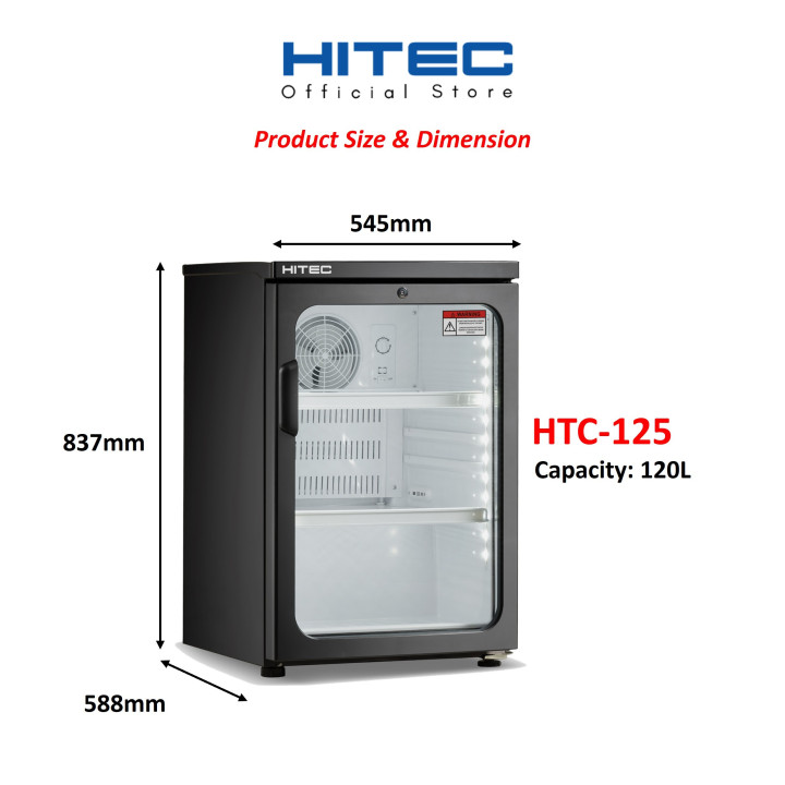 HITEC Mini Display Chiller 120L HTC-125| Macro Store