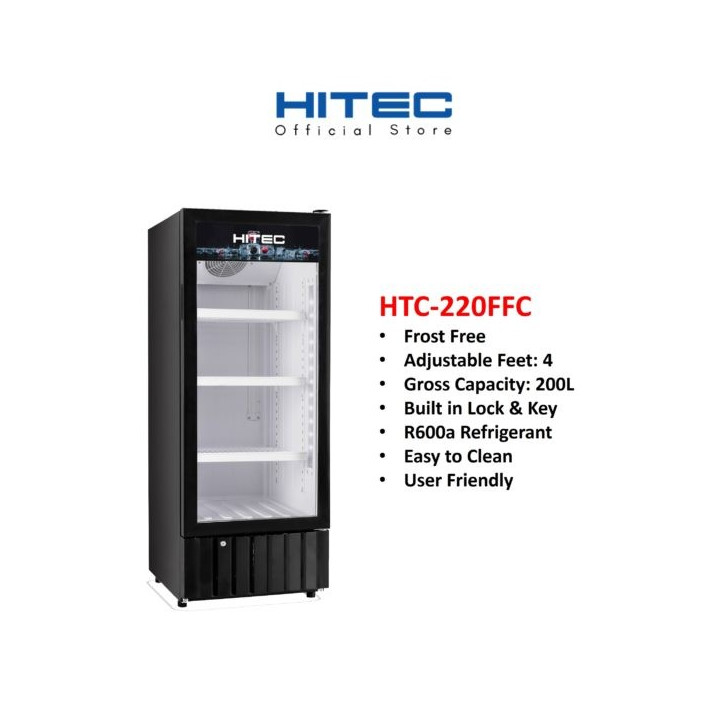 HITEC 200L Frost Free Chiller Display Showcase HTC-220FFC| Macro Store