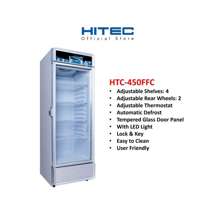 Hitec HTC-450FFC 450L Frost Free Display Chiller Showcase| Macro Store