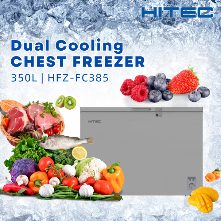 Hitec HFZ-FC385 350L Dual Cooling Chest Freezer| Macro Store