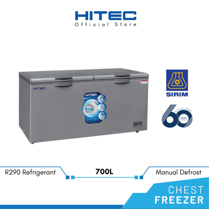 HITEC HFZ-C710D2 700L Dual Cooling Chest Freezer with Lock & Key| Macro Store