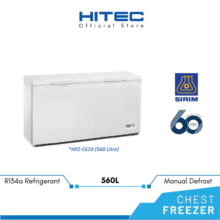 HITEC HFZ-C610D2 560L Chest Freezer with Dual Solid Doors| Macro Store