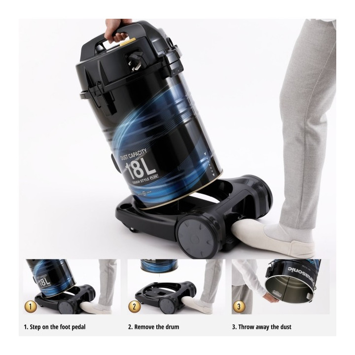 Panasonic 2100W 18L MC-YL778AV47 Drum Vacuum Cleaner| Macro Store