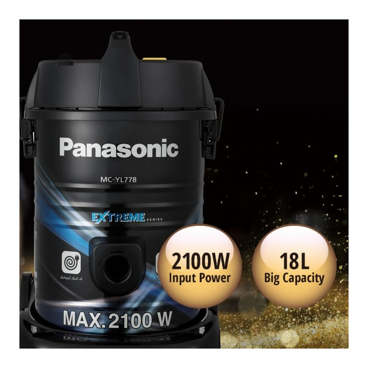 Panasonic 2100W 18L MC-YL778AV47 Drum Vacuum Cleaner| Macro Store