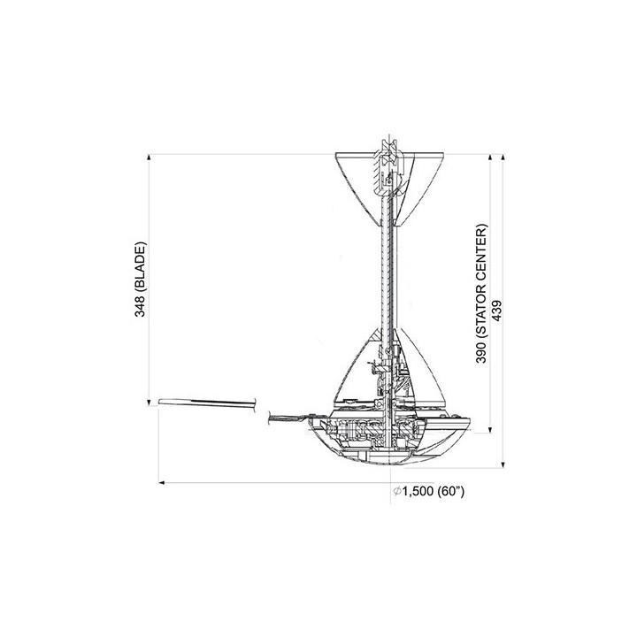 Panasonic F-M15A0VBHH 60-inch 3-Blade Ceiling Fan with Regulator| Macro Store